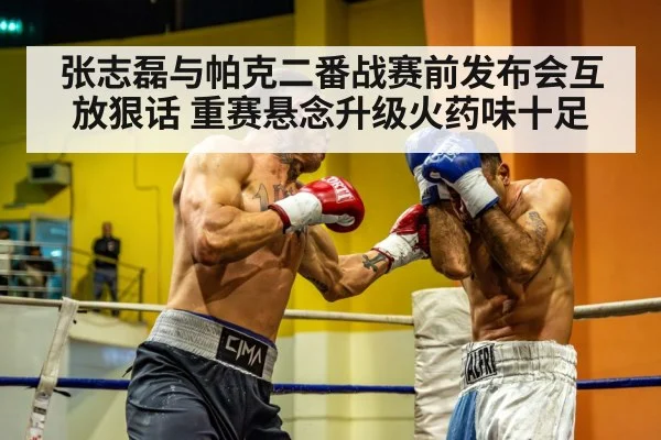 张志磊与帕克二番战赛前发布会互放狠话 重赛悬念升级火药味十足